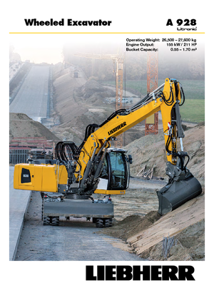 Mobilbagger Liebherr A 928 Litronic
