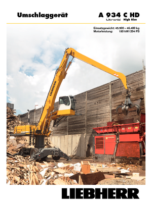 Mobilbagger Liebherr A 934 C HD Litronic High Rise