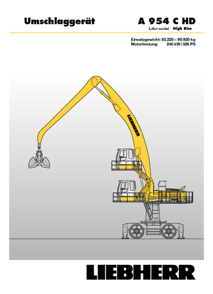 Mobilbagger Liebherr A 954 C HD Litronic High Rise