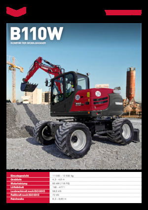 Mobilbagger Yanmar B110W