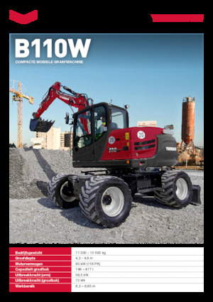 Mobilbagger Yanmar B110W 