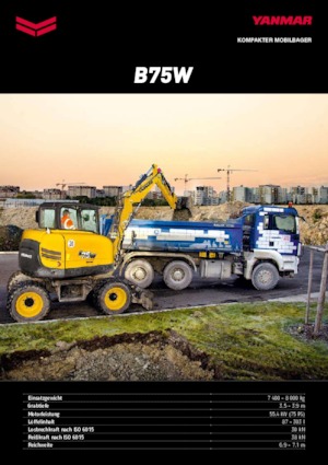 Mobilbagger Yanmar B75W