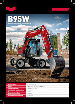 Mobilbagger Yanmar B95W TPA 