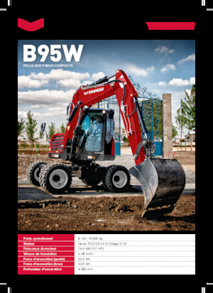 Mobilbagger Yanmar B95W TPA 