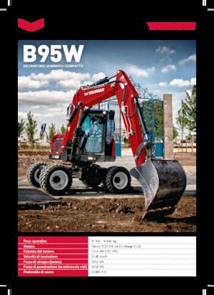 Mobilbagger Yanmar B95W TPA 