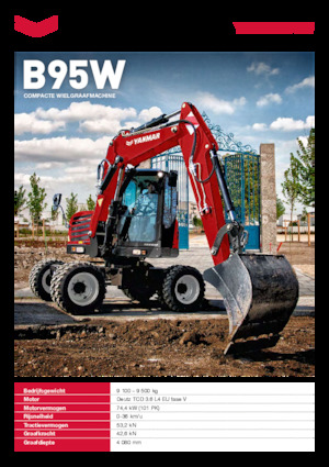 Mobilbagger Yanmar B95W TPA 