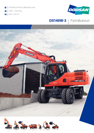Mobilbagger Doosan DX140W-3