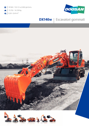 Mobilbagger Doosan DX 140 W