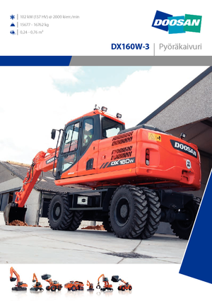 Mobilbagger Doosan DX160W-3