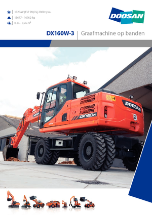 Mobilbagger Doosan DX160W-3
