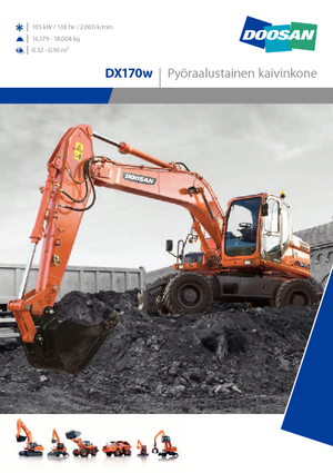 Mobilbagger Doosan DX170W