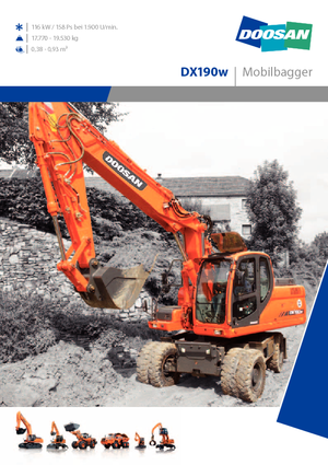 Mobilbagger Doosan DX 190 W