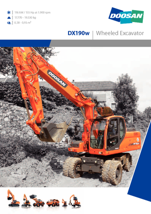 Mobilbagger Doosan DX 190 W