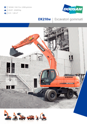 Mobilbagger Doosan DX210W