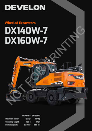 Mobilbagger Develon DX160W-7 