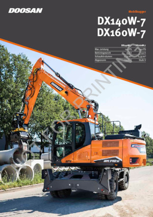 Mobilbagger Doosan DX140W-7