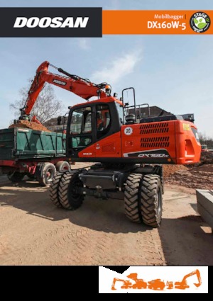 Mobilbagger Doosan DX160W-5
