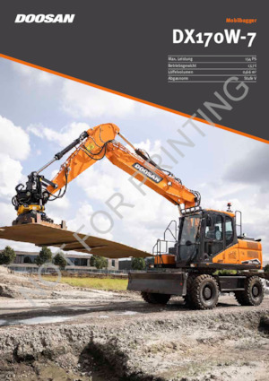 Mobilbagger Doosan DX170W-7