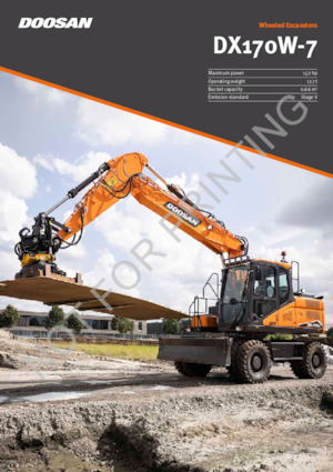 Mobilbagger Doosan DX170W-7