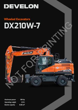 Mobilbagger Develon DX210W-7 
