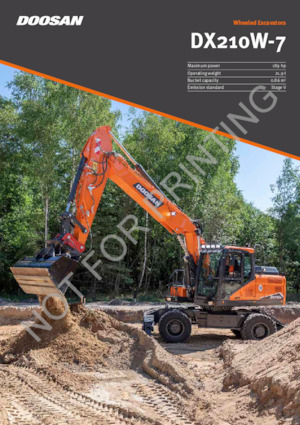 Mobilbagger Doosan DX210W-7