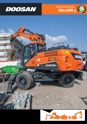 Mobilbagger Doosan DX210WE-5