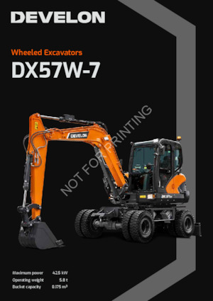 Mobilbagger Develon DX57W-7 