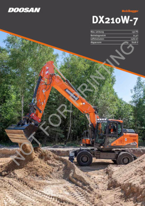 Mobilbagger Doosan DX57W-7