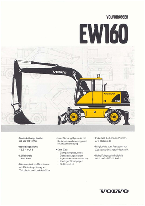 Mobilbagger Volvo EW160