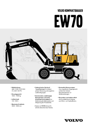 Mobilbagger Volvo EW70