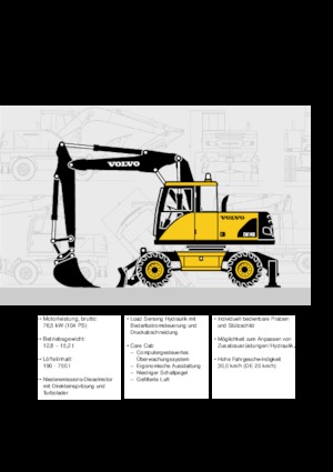 Mobilbagger Volvo EW140