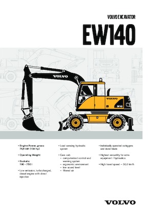 Mobilbagger Volvo EW140