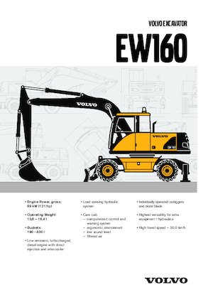 Mobilbagger Volvo EW160