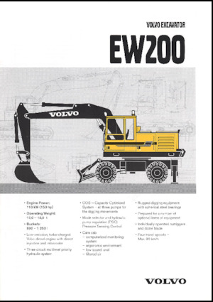 Mobilbagger Volvo EW200