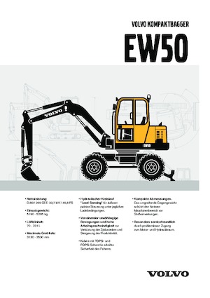 Mobilbagger Volvo EW50V