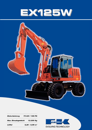 Mobilbagger Fiat Kobelco EX 125 WT