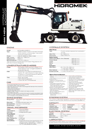 Mobilbagger Hidromek HMK 140 W