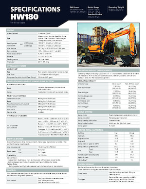 Mobilbagger Hyundai HW180