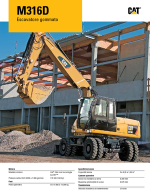 Mobilbagger Caterpillar M316D Mono