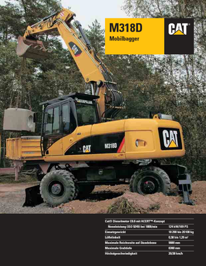 Mobilbagger Caterpillar M318D Mono