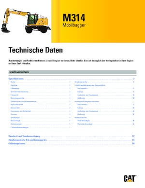 Mobilbagger Caterpillar M314