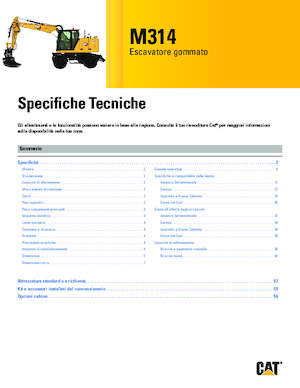 Mobilbagger Caterpillar M314