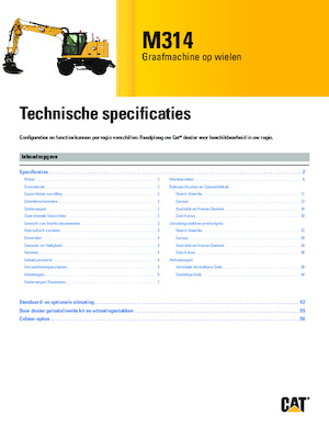 Mobilbagger Caterpillar M314