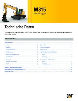 Mobilbagger Caterpillar M315