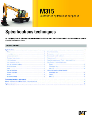 Mobilbagger Caterpillar M315