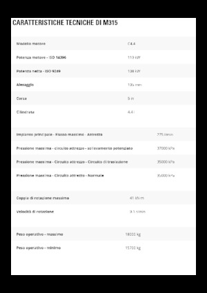 Mobilbagger Caterpillar M315