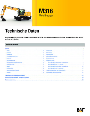 Mobilbagger Caterpillar M316