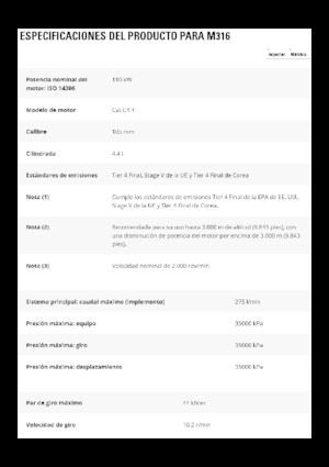 Mobilbagger Caterpillar M316
