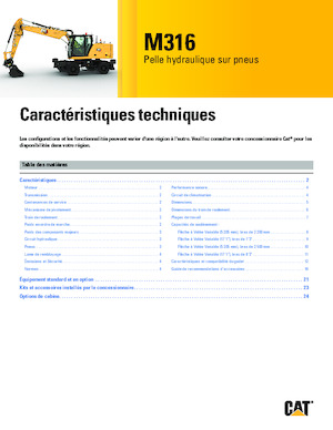 Mobilbagger Caterpillar M316