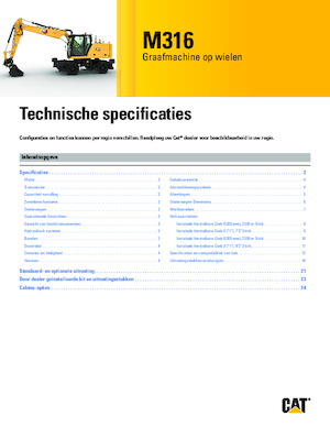 Mobilbagger Caterpillar M316
